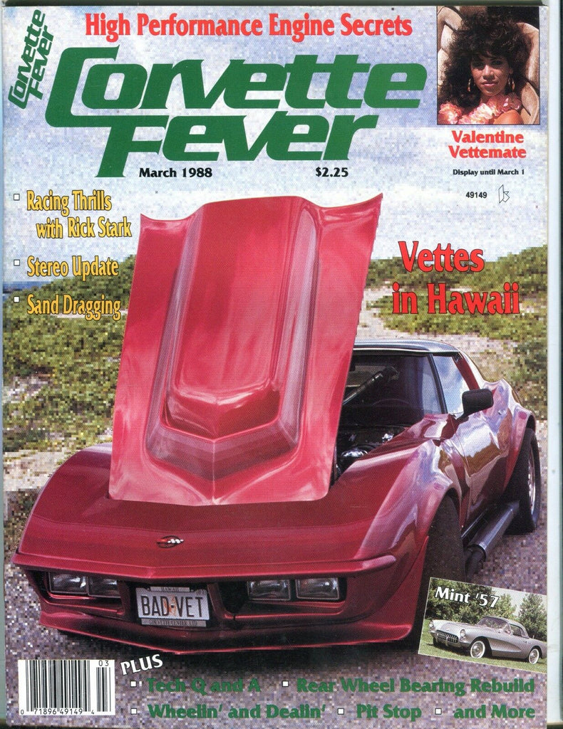 Corvette Fever Magazine March 1988 Hawaii Vettes 071017nonjhe