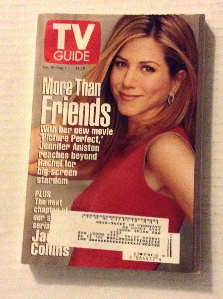 Tv Guide Magazine Jennifer Aniston Jackie Collins July 26-August 1 1997 021417RH
