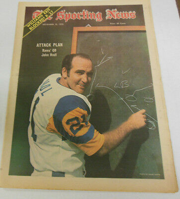 The Sporting News Magazine John Hadl Rams' QB November 1973 NO ML 072914R