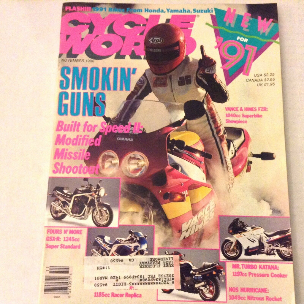 Cycle World Magazine Built For Speed II Vance & Hines November 1990 061917nonrh