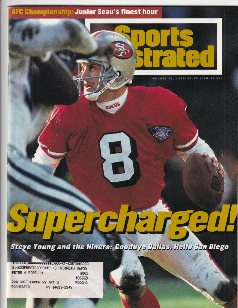 Sports Illustrated 49ers Steve Young Junior Seau January 23, 1995 091719nonr