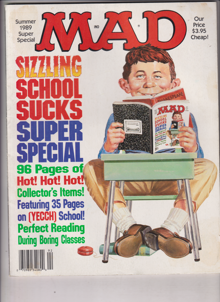 Mad Magazine School Sucks Super Special Summer 1989 121919nonr