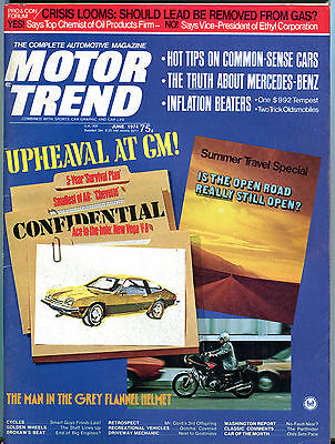 Motor Trend Magazine June 1974 Upheaval At GM EX 061316jhe