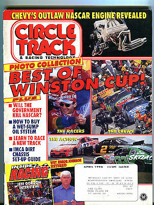 Petersen's Circle Track Magazine April 1996 Best Of Winston Cup! VG 060316jhe