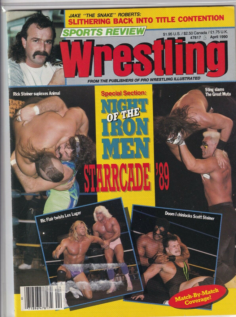 Sports Review Wrestling Rick Steiner Sting Lex Luger April 1990 060419nonr