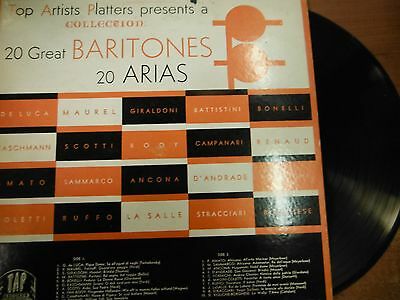 33 RPM Vinyl Twenty Baritones- Twenty Arias TAP RecordsT304 022715SM