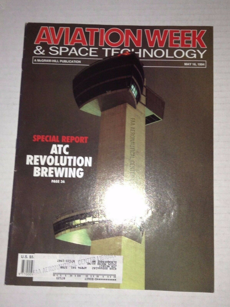 Aviation Week Magazine ATC Revolution Brewing May 16, 1994 FAL 111716RH