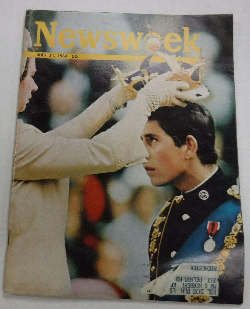 Newsweek Magazine Prince Charles July 1969 VINTAGE 093016R