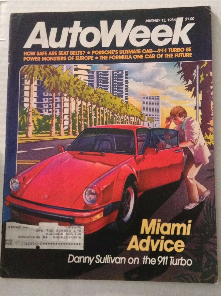 Autoweek Magazine Miami Adivce Danny Sullivan January 1986 011617rh