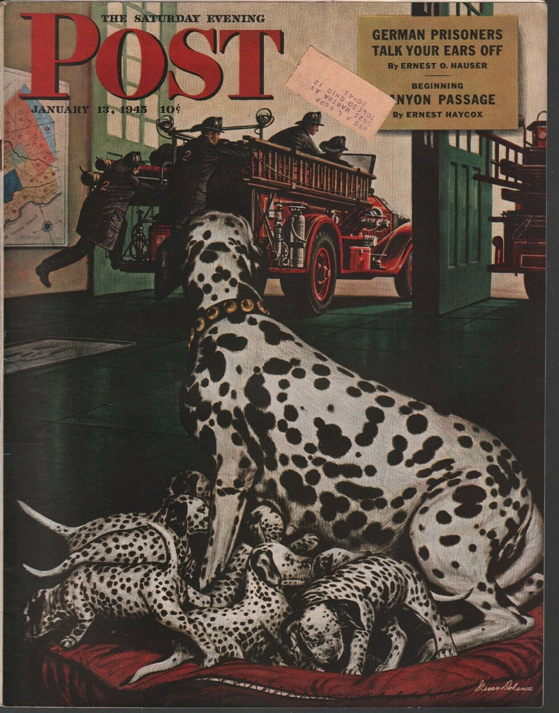 Saturday Evening Post Magazine January 13 1945 Steven Dohanos 081020ame3
