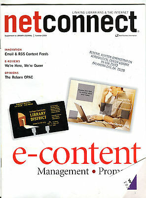 Net Connect Magazine Summer 2004 e-content Management EX FAA 030816jhe