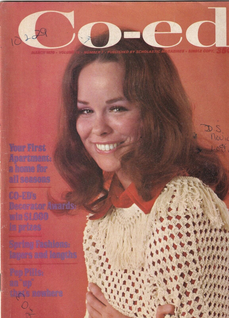 Co-Ed Magazine D.S. Novick & Your First Apartment March 1970 100119nonr2