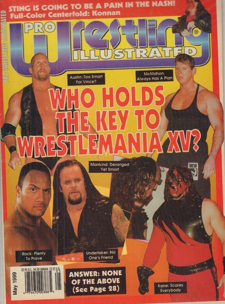 Pro Wrestling Illustrated Magazine Stone Cold Steve Austin May 1999 012918nonr