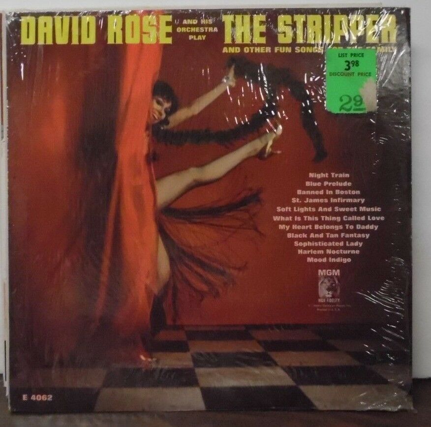 David Rose plays the Stripper vinyl E4062 070818LLE