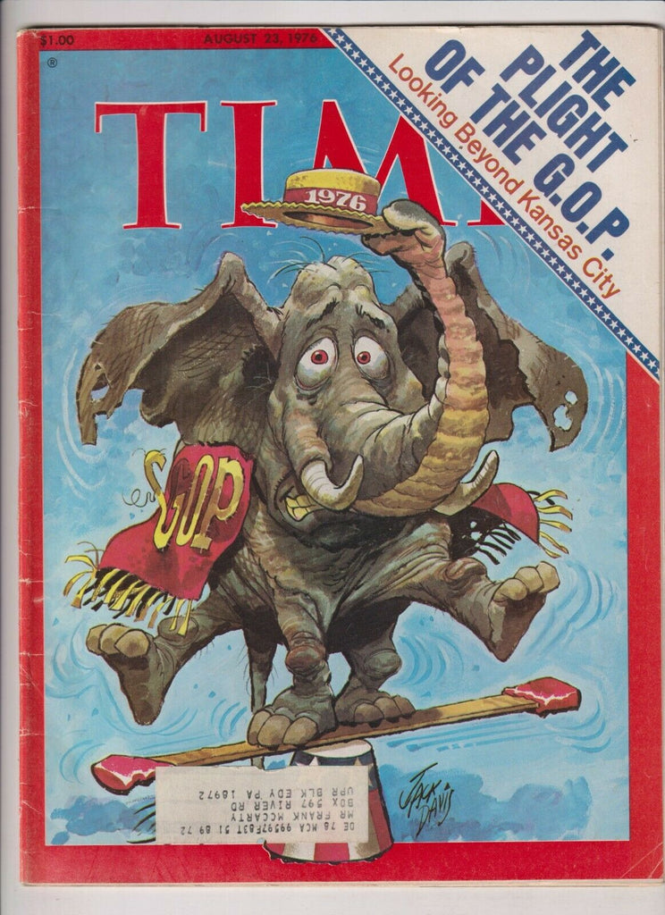 Time Mag The Plight Of The GOP August 23, 1976 112619nonr