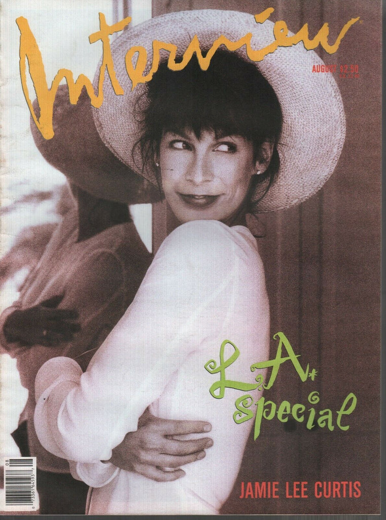 Interview August 1989 Jamie Lee Curtis High Fashion Bruce Weber 091119AME