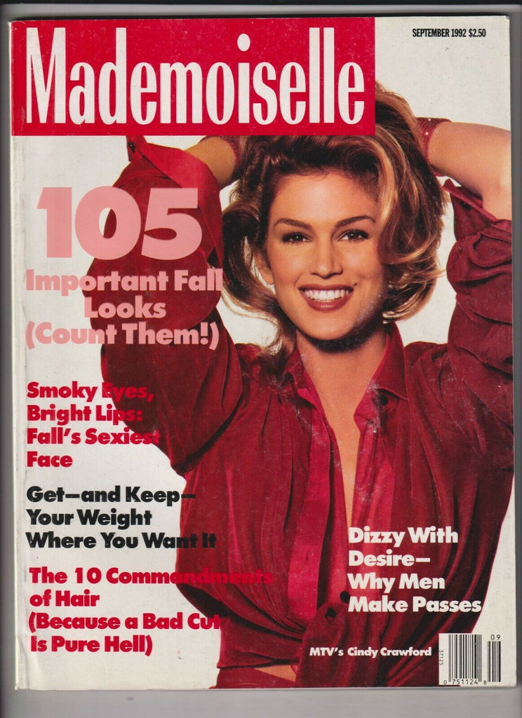 Mademoiselle Mag Cindy Crawford Important Fall Looks September 1992 022720nonr