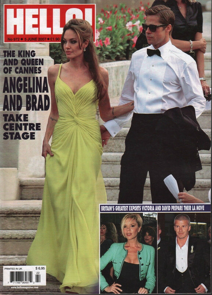 Hello! Magazine June 5 2007 Brad Pitt Angelina Jolie Victoria Beckham 062918DBE3