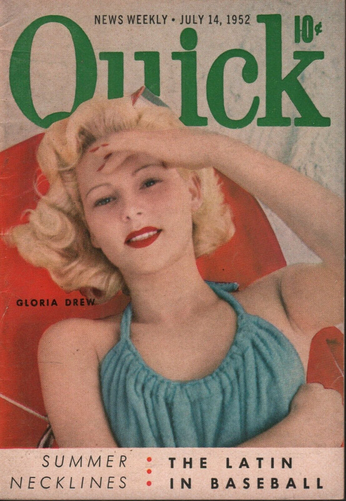 Quick News Weekly July 14 1952 Gloria Drew Cheesecake Pin Up 070819AME