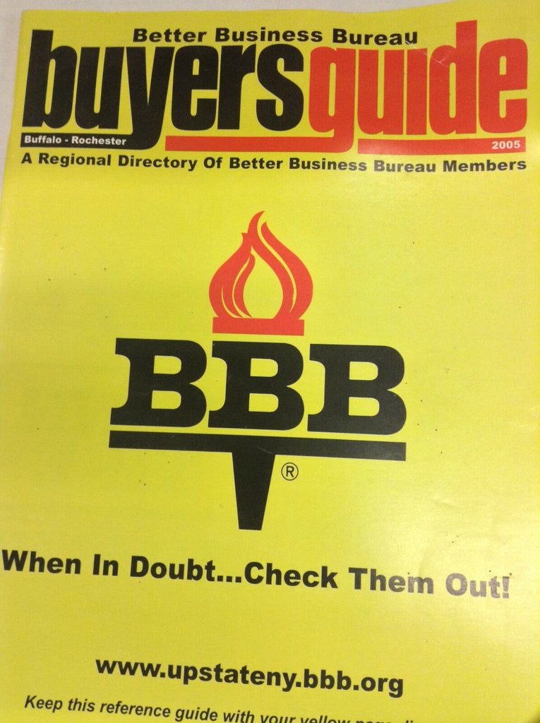 Business Bureau Buyer's Guide Magazine When In Doubt 2005 071217nonr