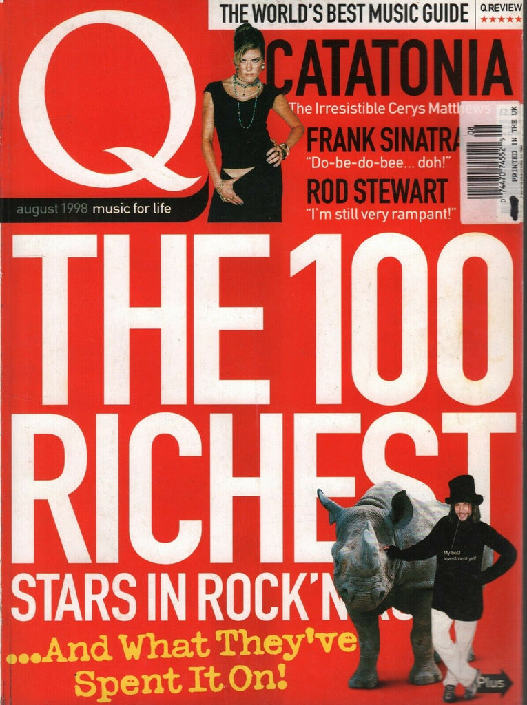 Q UK Music Magazine August 1998 Frank Sinatra Catatonia Rod Stewart 111319AME