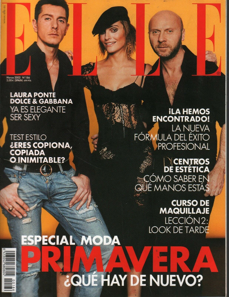 Elle Spanish Fashion Magazine March 2002 Dolce & Gabbana Laura Ponte 101320ame