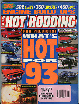 Popular Hot Rodding Magazine February 1993 What's Hot For '93 EX 012816jhe