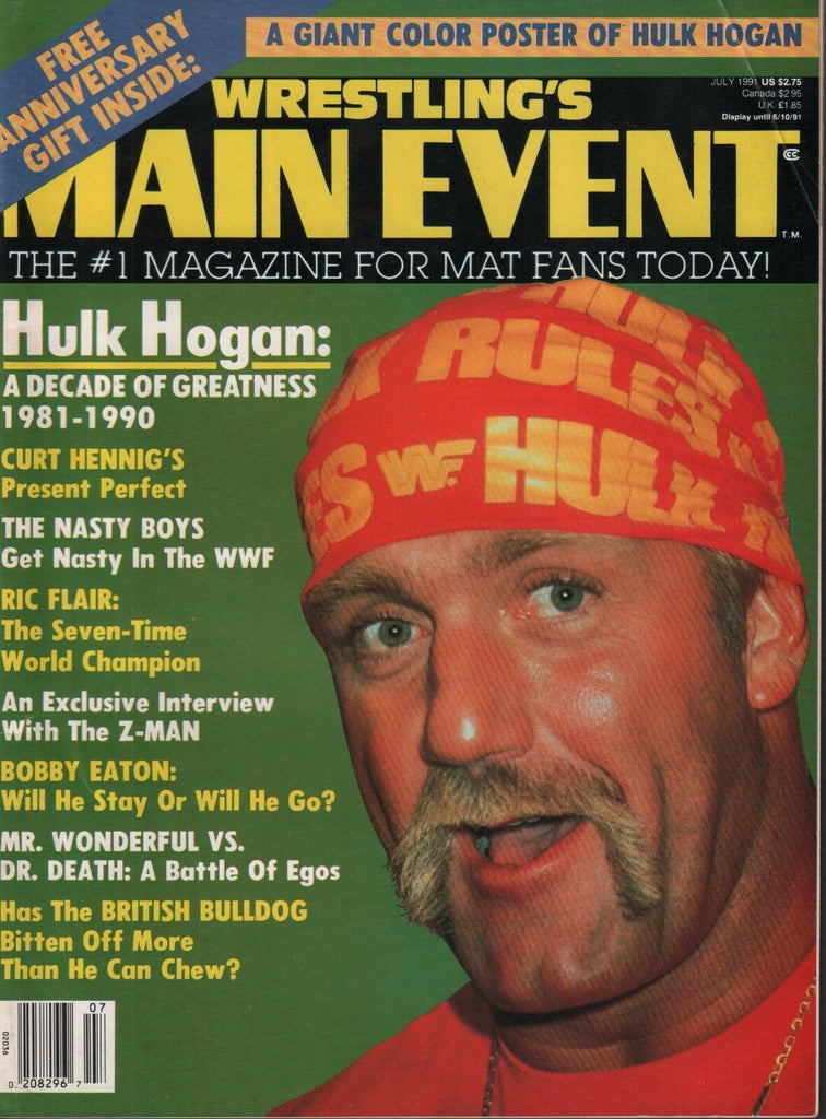 Wrestling Main Event July 1991 Hulk Hogan Curt Hennig Ric Flair 041018DBE2