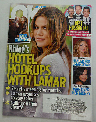 Ok! Magazine Khloe Kardashian & Mariah Carey February 2015 051415R