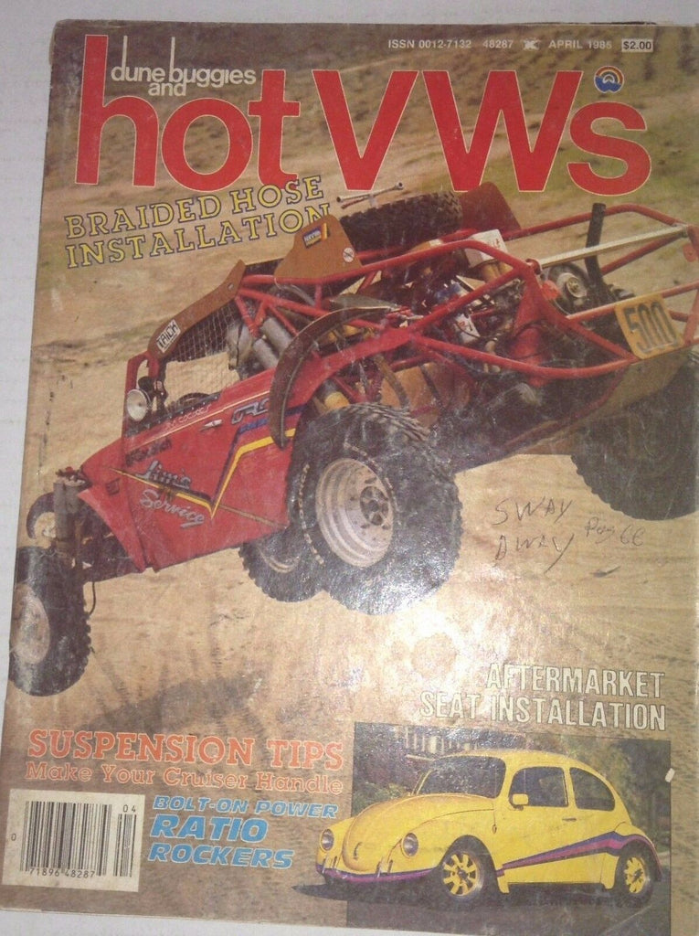 Dune Buggies And Hot VWs Magazine Braided Hose Install April 1985 042117nonrh