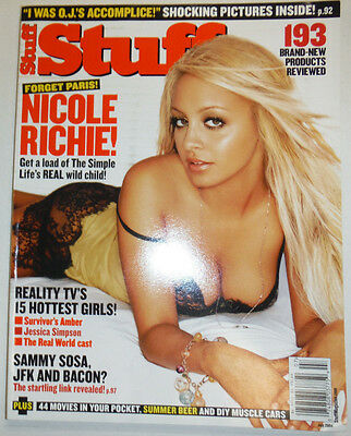 Stuff Magazine Nicole Richie & Sammy Sosa July 2004 NO ML 031715R2