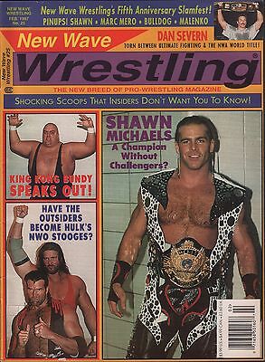 New Wave Wrestling February 1997 King Kong Bundy, Shawn Michaels VG 011816DBE