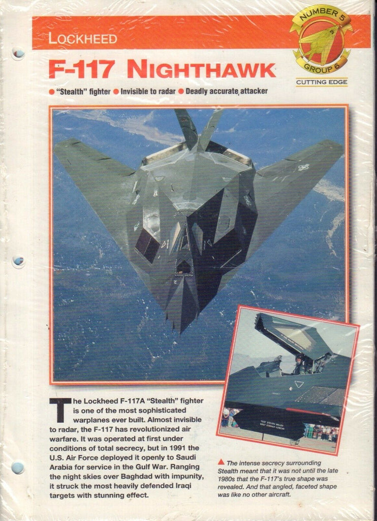 Photo File Number 5 Group 6 w/F-117 Nighthawk Insert Pages Sealed jhc