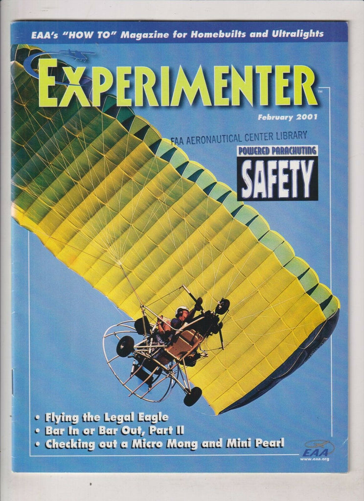 Experimenter Aviation Mag Powered Parachuting Safety February 2001 040420nonrh