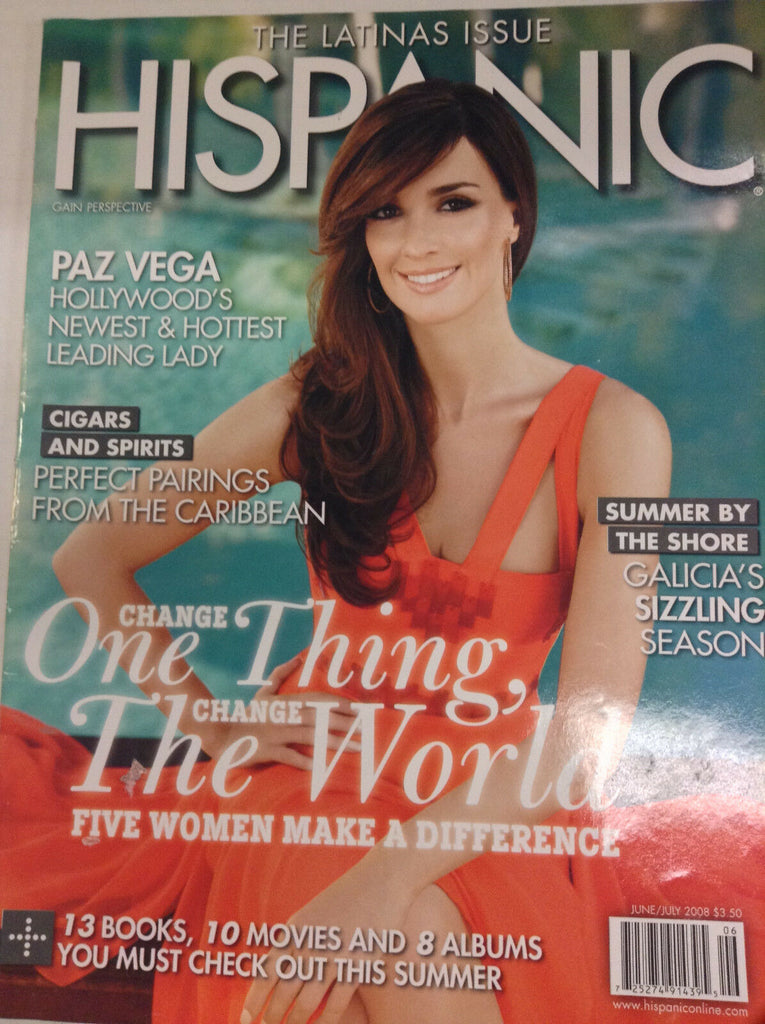 Hispanic Magazine Paz Vega Cigars And Spirits June/July 2008 071217nonr