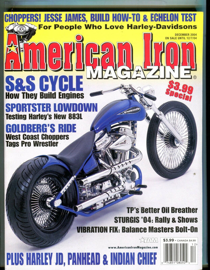 American Iron Magazine December 2004 Wrestler Goldberg EX No ML 042817nonjhe