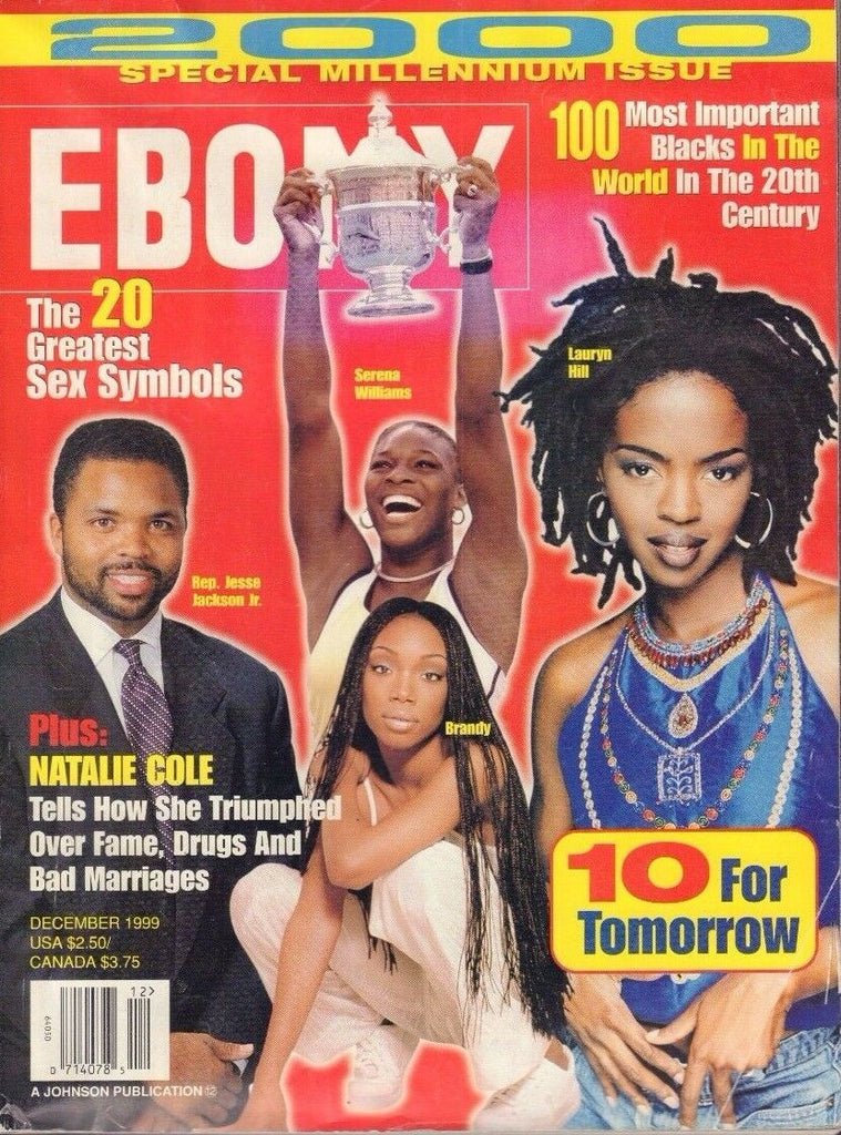 Ebony December 1999 Serena Williams, Brandy, Lauryn Hill 022017NONDBE