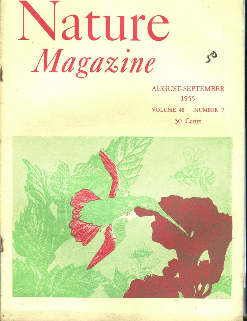 Nature Magazine August/September 1955 EX w/ML On Back 012017jhe
