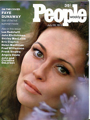 People Magazine July 29 1974 Faye Dunaway Eric Clapton EX 012116jhe
