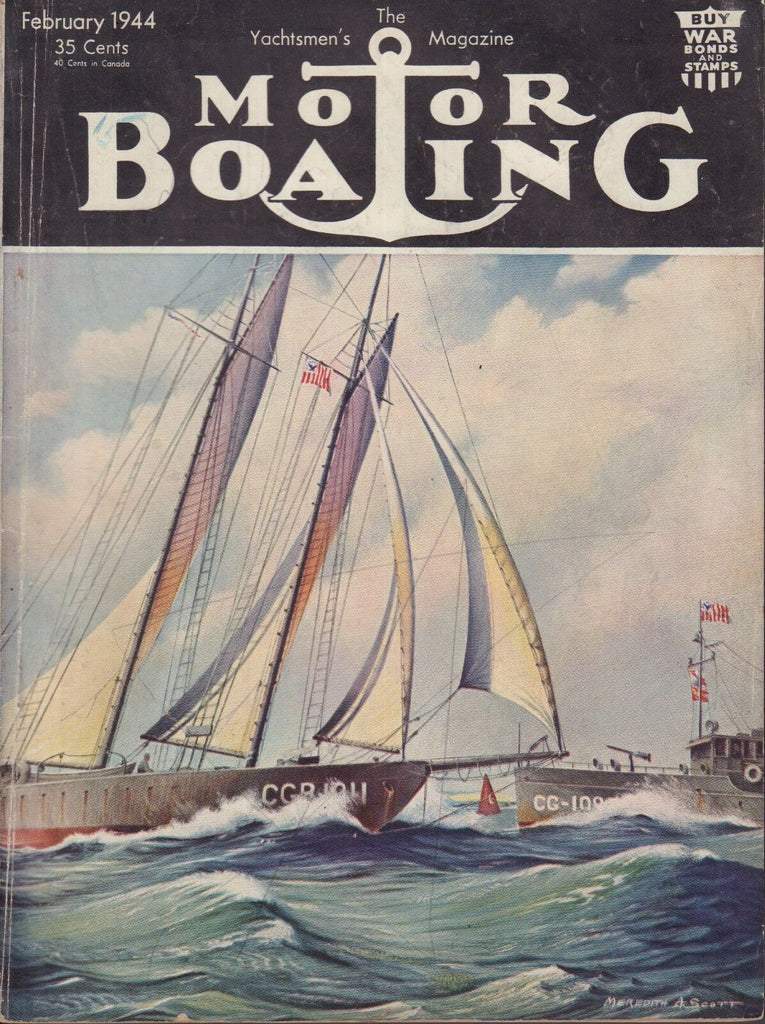 Motor Boating February 1944 First Huckins Boat, Southward Ho 050817nonDBE