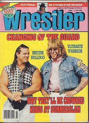 The Wrestler October 1992 The British Bulldog, Ultimate Warrior VG 050616DBE