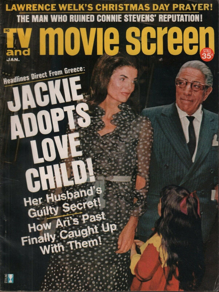 TV and Movie Screen January 1971 Jackie Kennedy Onassis Connie Stevens 062519AME