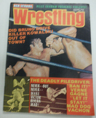 Ben Strong Wrestling Magazine Bruno Sammartino Kowalski January 1974 062615R2