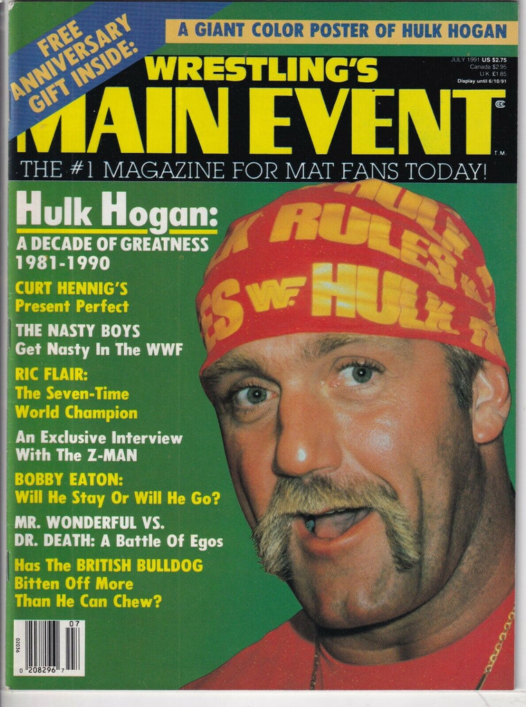 Wrestling's Main Event UHulk Hogan Curt Hennig July 1991 091519nonr