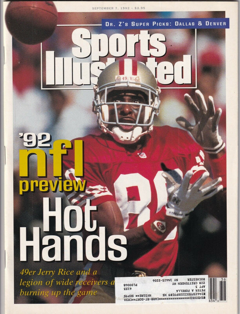 Sports Illustrated Jerry Rice NFL Preview September 7, 1992 091719nonr