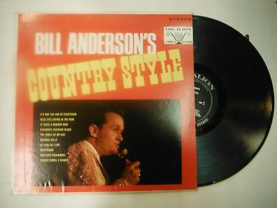 33 RPM Vinyl Bill Andersons Country Style Vocalion VL73835 112614KME