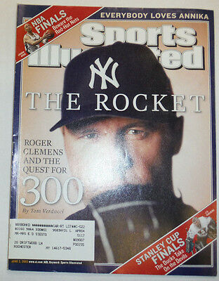 Sports Illustrated Magazine Roger Clemens & Stanley Cup Finals June 2003 012815R