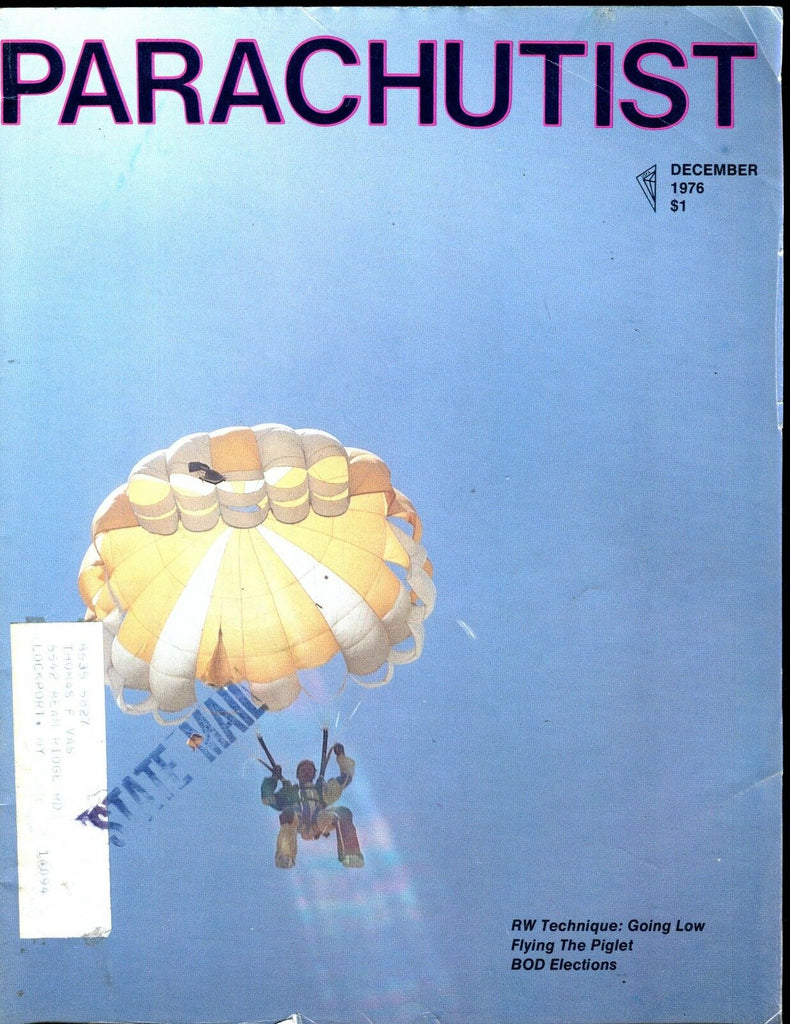 Parachutist Magazine December 1976 RW Technique EX w/ML 112916jhe