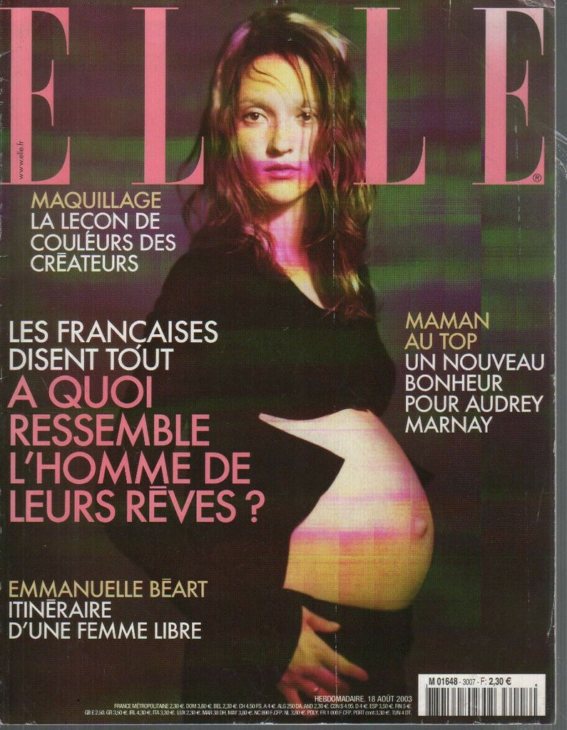 Elle French Magazine 18 Aout 2003 August Emmanuelle Beart Audry Marnay 090919AME