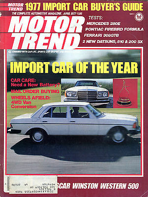 Motor Trend Magazine April 1977 Import Car of the Year VGEX 010816jhe